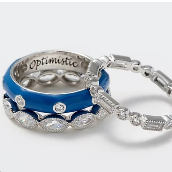 Set of 3 Affirmation Stackable Rings - Picture 8 of 8